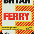 No102 MY Bryan Ferry Concert Poster